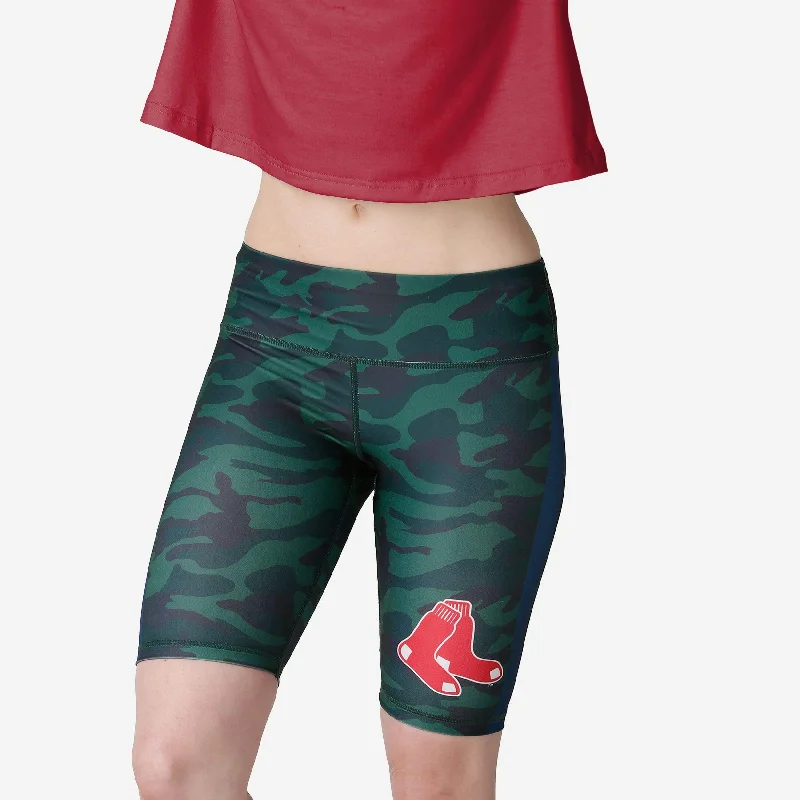 Boston Red Sox Womens Camo Bike Shorts Bohemian Women's Free