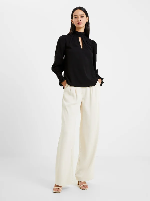 Crepe Light Keyhole Top Cool Women's Distressed