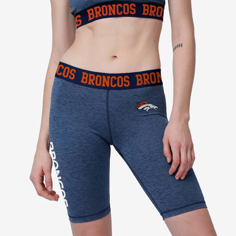 Denver Broncos Womens Team Color Static Bike Shorts Sharp Women's Italian