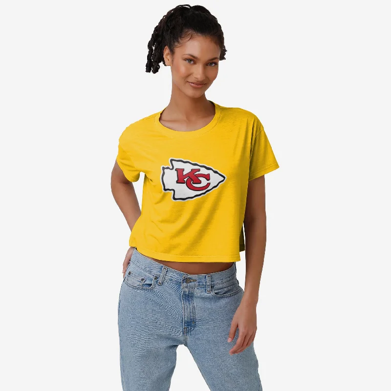 Kansas City Chiefs Womens Alternate Team Color Crop Top Sporty Women's Tennis