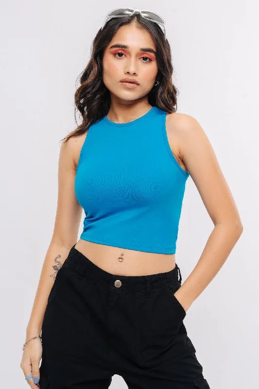 Cyan Tank Top Athletic Women's 