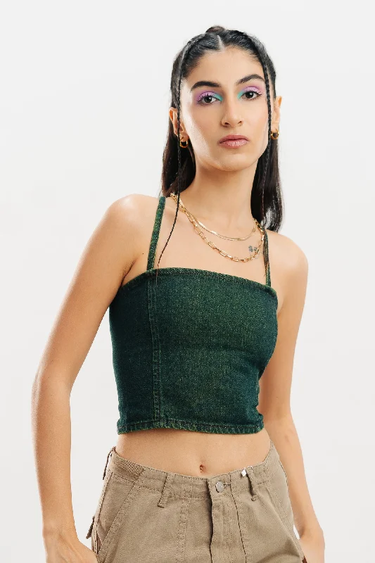 Back Strap Tinted Top Sophisticated Women's Tailored