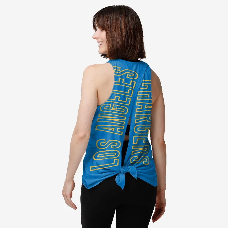 Los Angeles Chargers Womens Tie-Breaker Sleeveless Top Cashmere