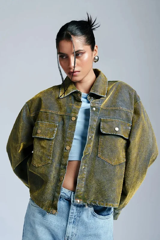 Velvet Moss Classic Denim Jacket Modern Women's 