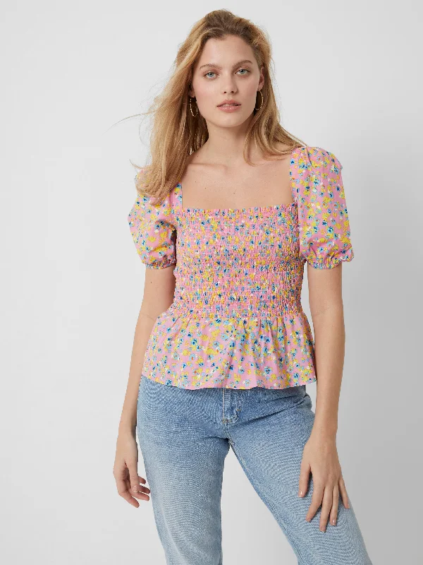 Stacie Daisy Smocked Top Bold Women's Statement