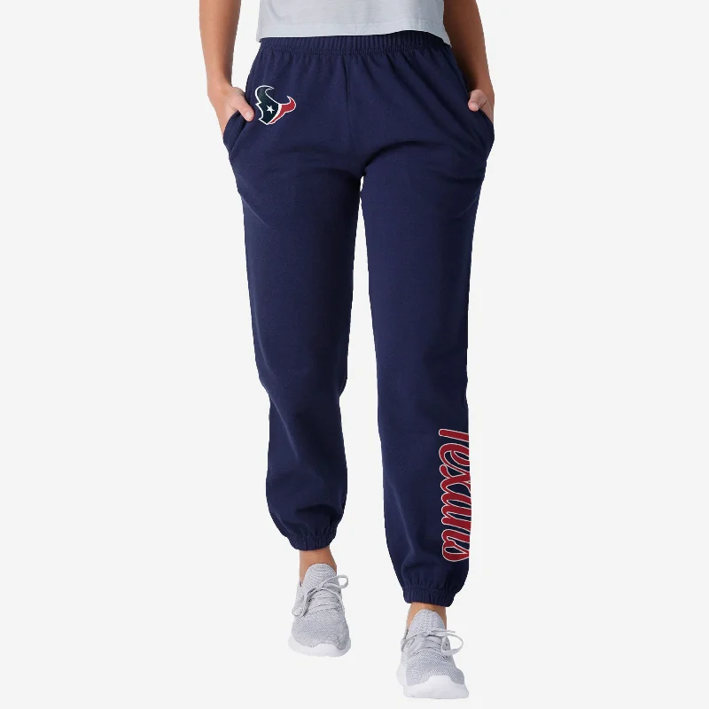 Houston Texans Womens Script Wordmark Team Color Sweatpants Confident Women's Power