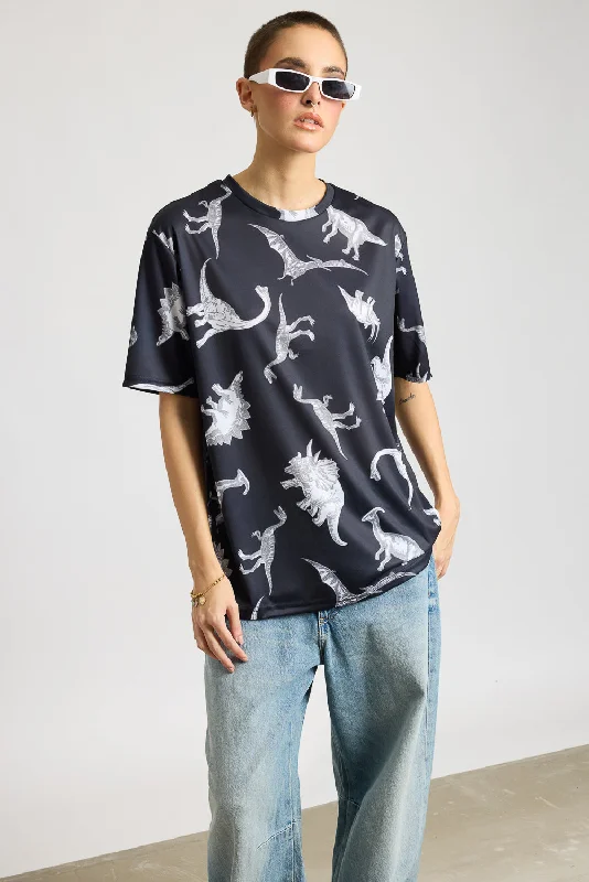 Printed Women's T-Shirt - Dinosaurs Elegant Women's 