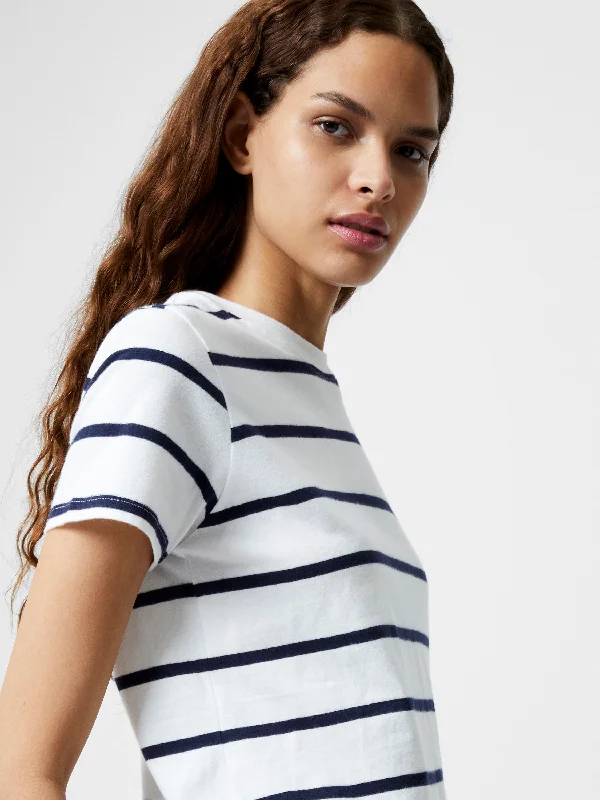 Stripe Peached T-Shirt British Gentlewoman Style