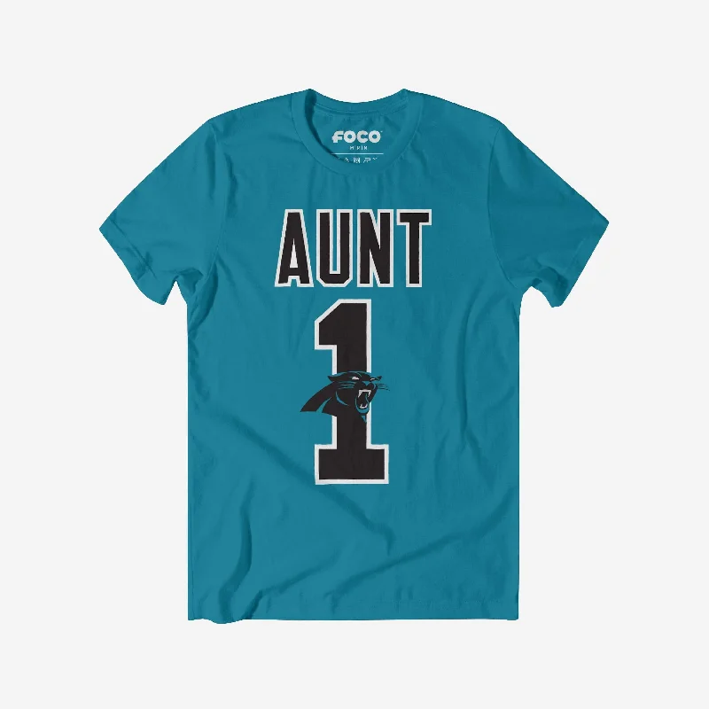 Carolina Panthers Number 1 Aunt T-Shirt Business