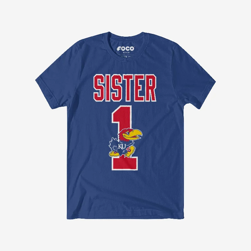 Kansas Jayhawks Number 1 Sister T-Shirt Cashmere