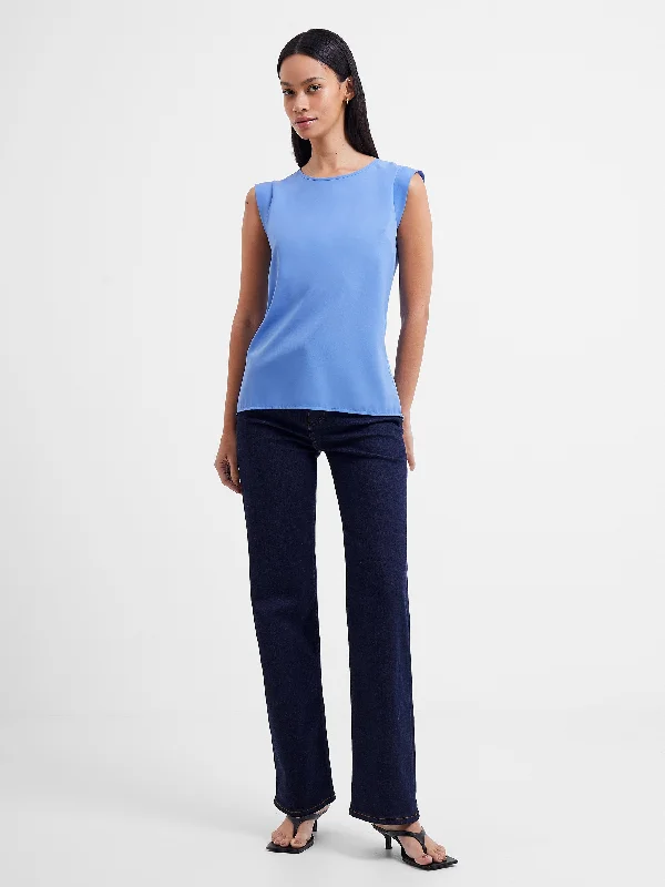 Crepe Light Cap Sleeve Top Vacation