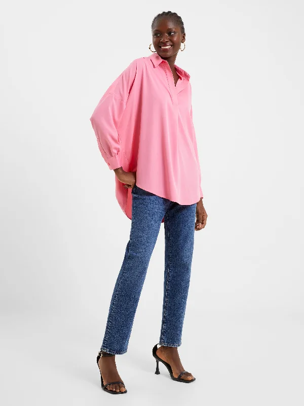 Rhodes Crepe Popover Shirt Refined Women's 