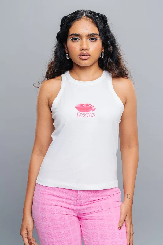 Iconic White Tank Top Streetwear Style for 