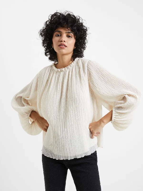Callie Lurex Pleated Top Sporty Women's Tennis