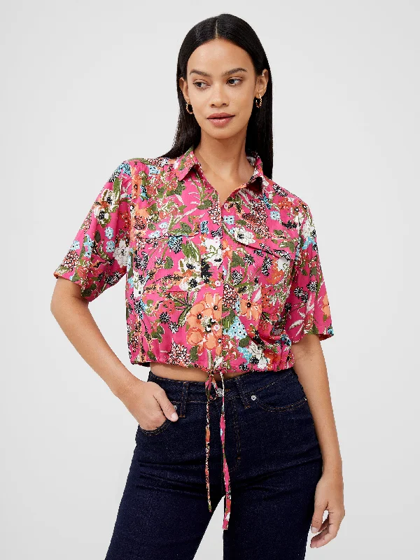 Tie Pocket Top Sleek Women's 