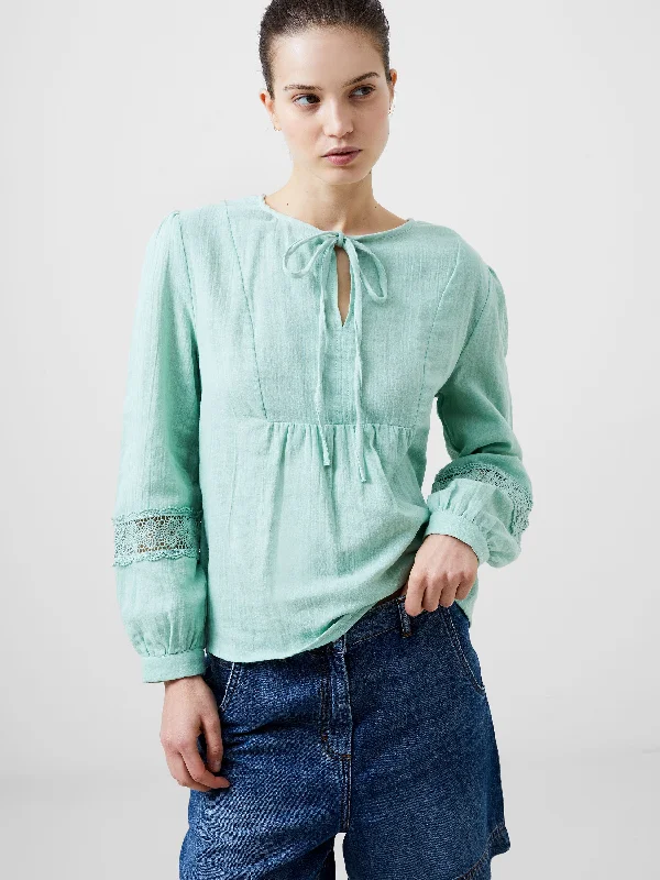 Boho Cheesecloth Long Sleeve Top Practical Women's Quick - dry