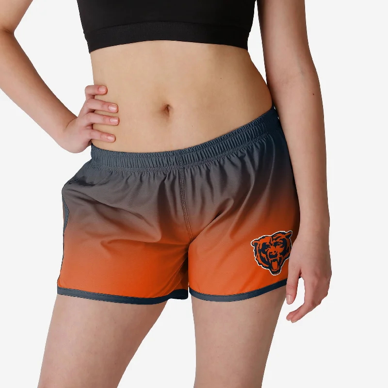 Chicago Bears Womens Gradient Running Shorts Feminine Women's Style 