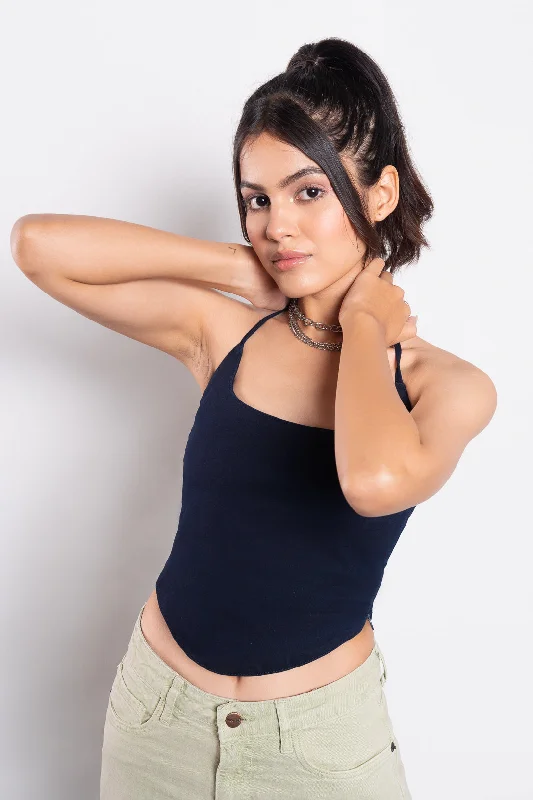 Oxford Blue Corset Top Athletic Women's 