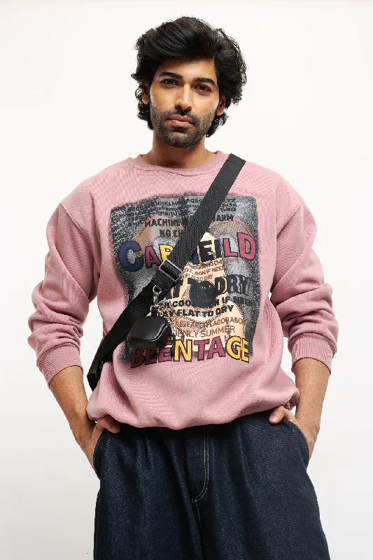 Men's Carfieild Pink Sweatshirt Adventure