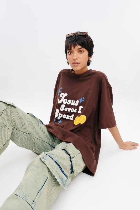 Brown Coin Tees British Gentlewoman Style