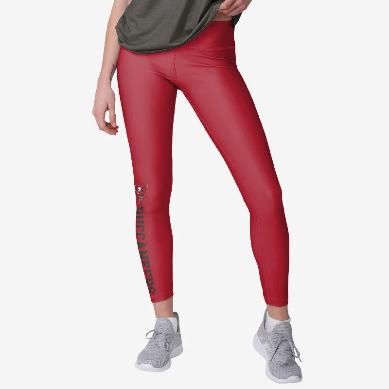 Tampa Bay Buccaneers Womens Solid Wordmark Legging Feminine Women's Soft 