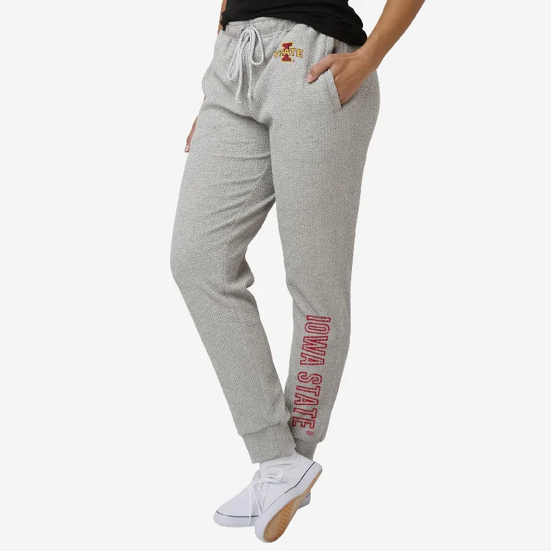 Iowa State Cyclones Womens Gray Woven Joggers Cool Women's Skate