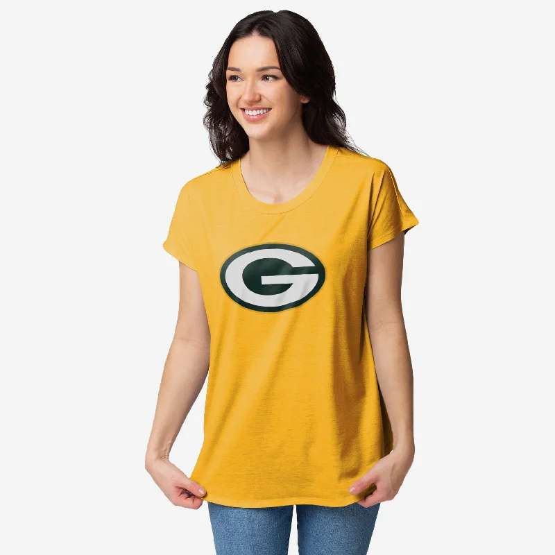 Green Bay Packers Womens Big Logo Tunic Top Compression