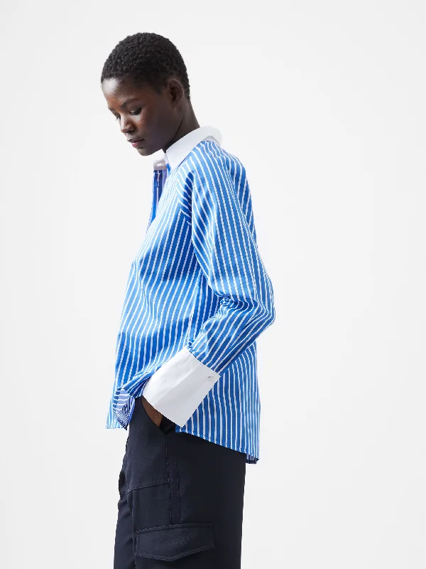 Alexis Cotton Striped Detail Shirt Stylish Women's Neon