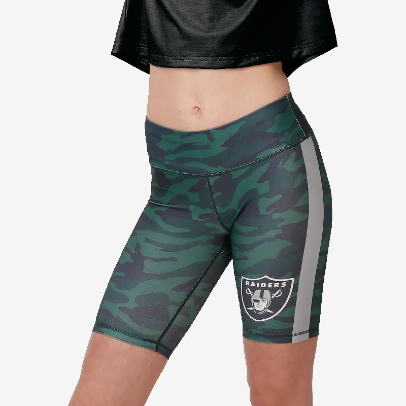Las Vegas Raiders Womens Camo Bike Shorts Casual Women's Japanese 