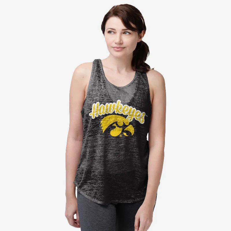 Iowa Hawkeyes Womens Burn Out Sleeveless Top Cozy Women's Sherpa - lined