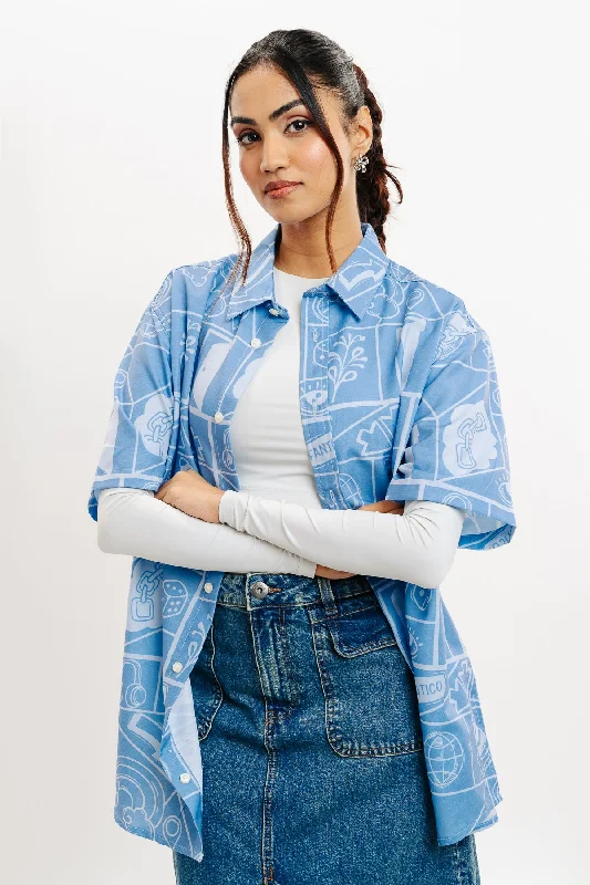 Playful Print Women's Resort Shirt Refined Women's Classic 