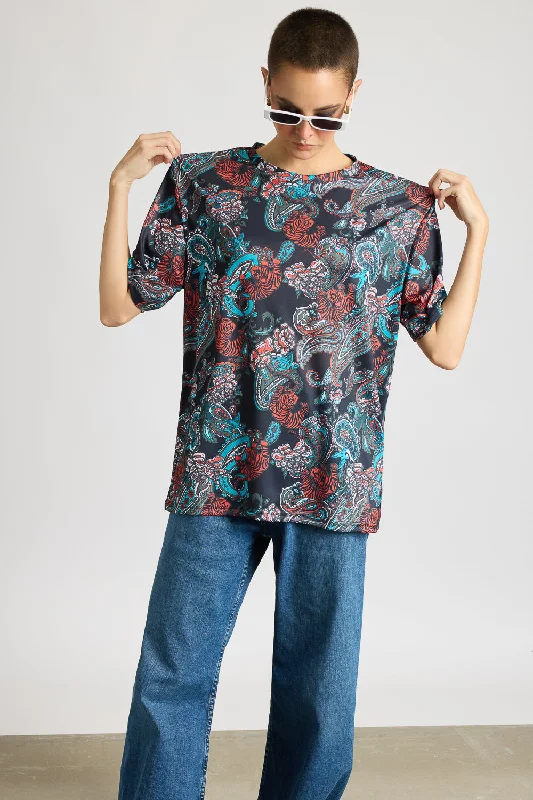 Printed Women's T-Shirt - Bohemian Rhapsody Dapper Women's 1920S