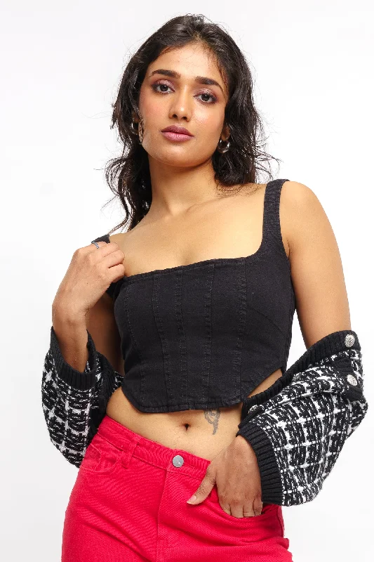 Black Bustier Top garde