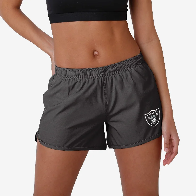 Las Vegas Raiders Womens Solid Running Shorts Bohemian Women's Free