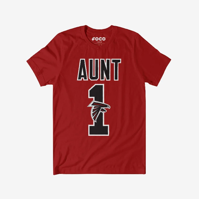 Atlanta Falcons Number 1 Aunt T-Shirt Geometric