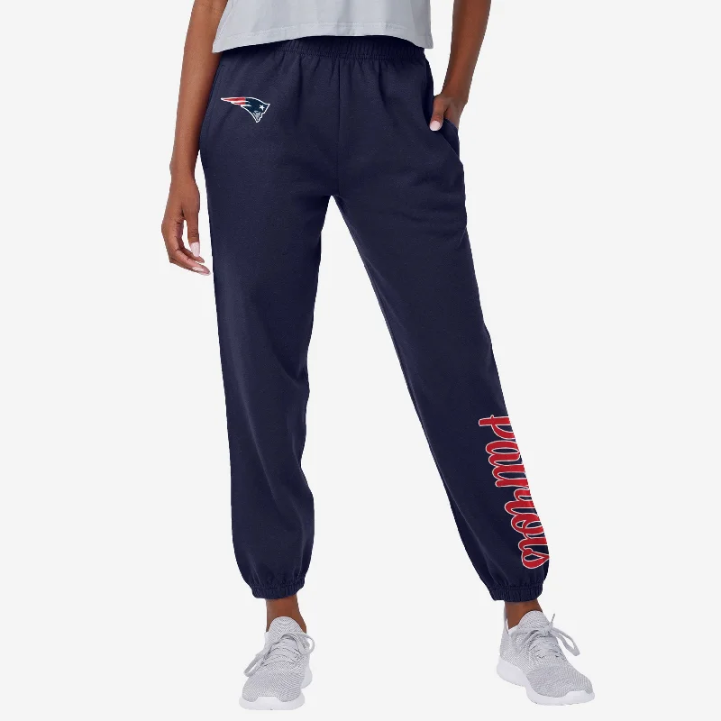 New England Patriots Womens Script Wordmark Team Color Sweatpants Modern Women's 