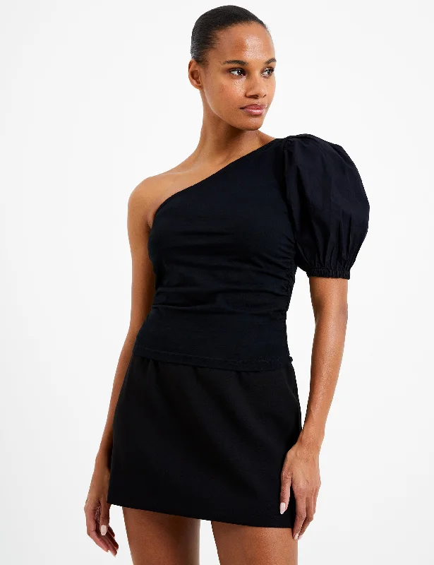 Rosanna One Shoulder Puff Sleeve Top Athletic Women's 