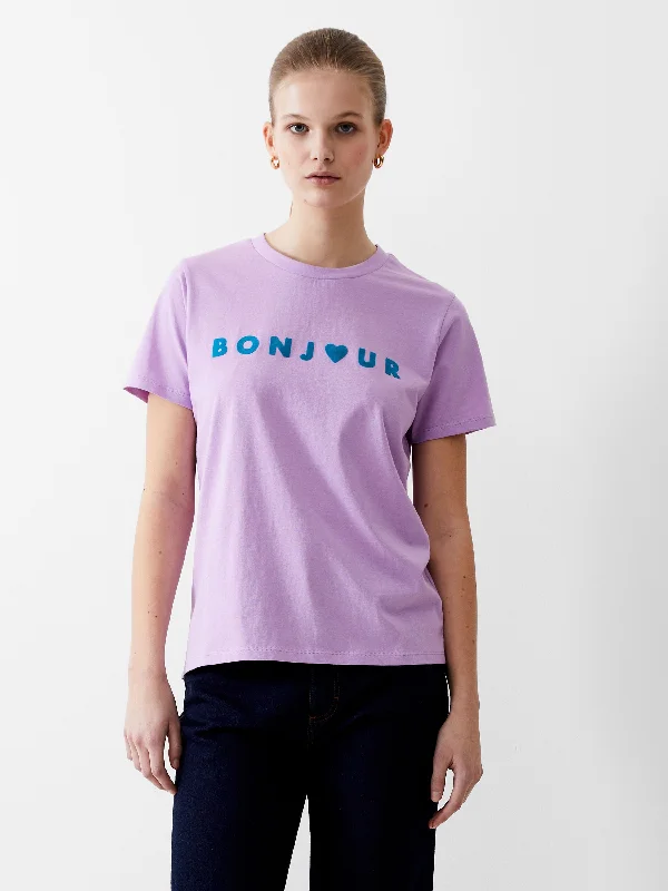 Bonjour Graphic T-Shirt Modern Women's Tech