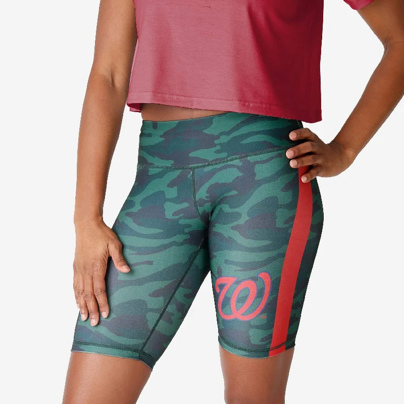 Washington Nationals Womens Camo Bike Shorts Traditional Women's Wool