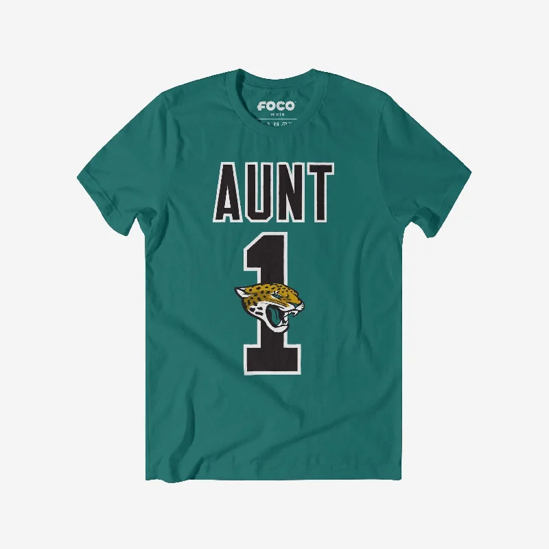 Jacksonville Jaguars Number 1 Aunt T-Shirt Classic Women's Tweed