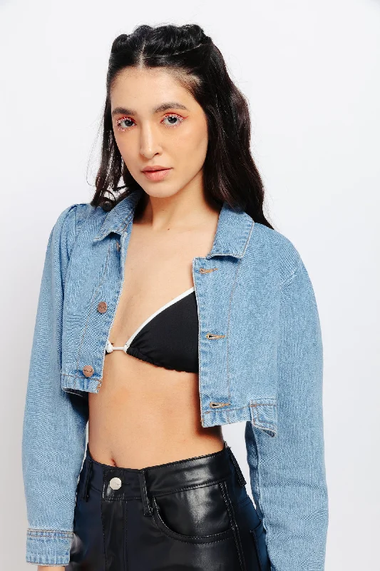 Classic Full Sleeve Denim Top Classic Women's Tweed
