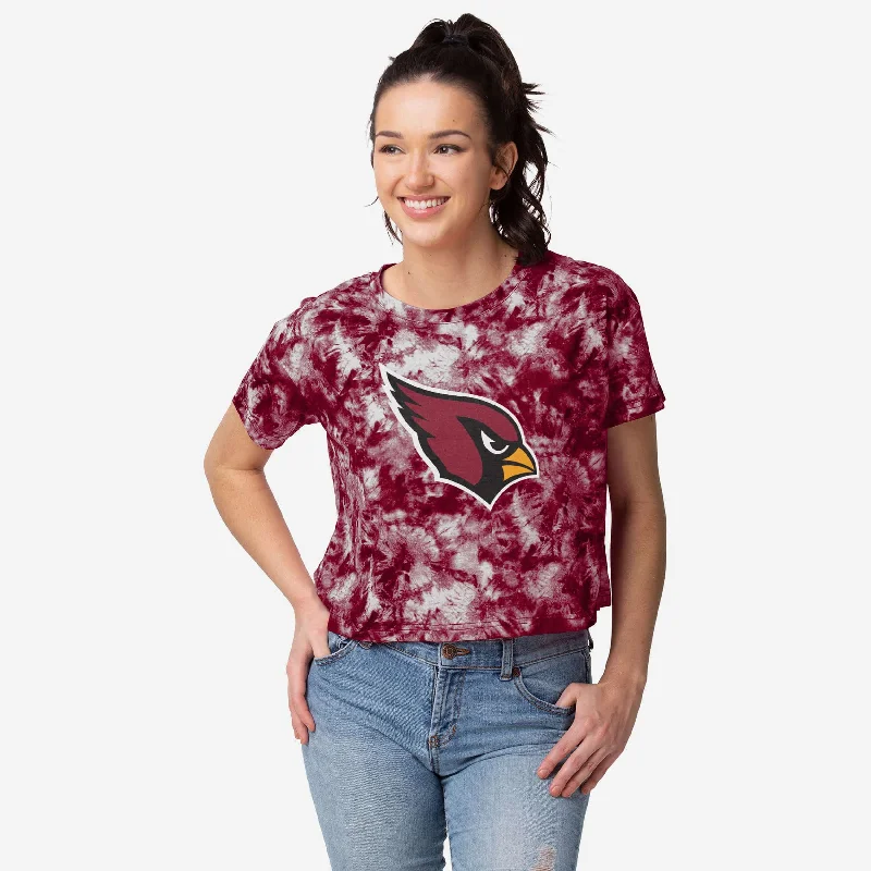 Arizona Cardinals Womens Tie-Dye Big Logo Crop Top Vintage Women's 1970S 