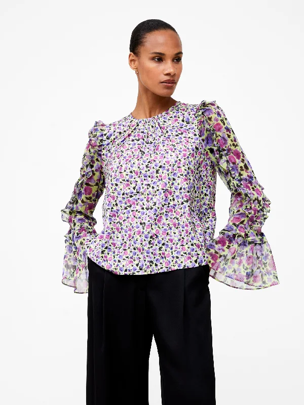 Alezzia Ely Jacquard Mix Top Cashmere