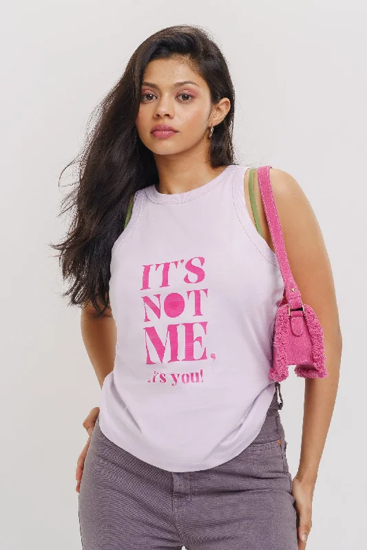 It's Not Me Tank Tee Vintage Women's 1970S 