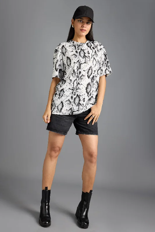 Printed Women's T-Shirt-Nuclear Sleek Women's Metallic
