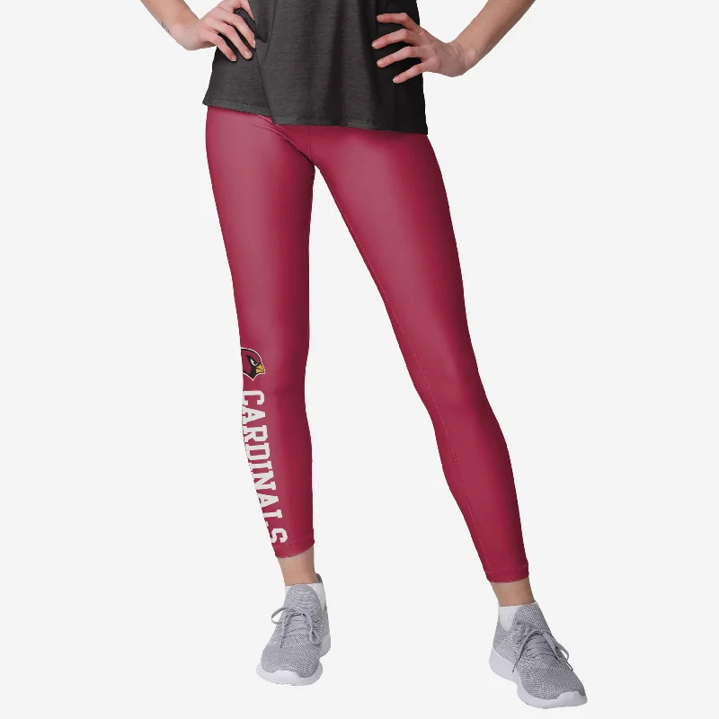 Arizona Cardinals Womens Solid Wordmark Legging Minimalist Women's Casual