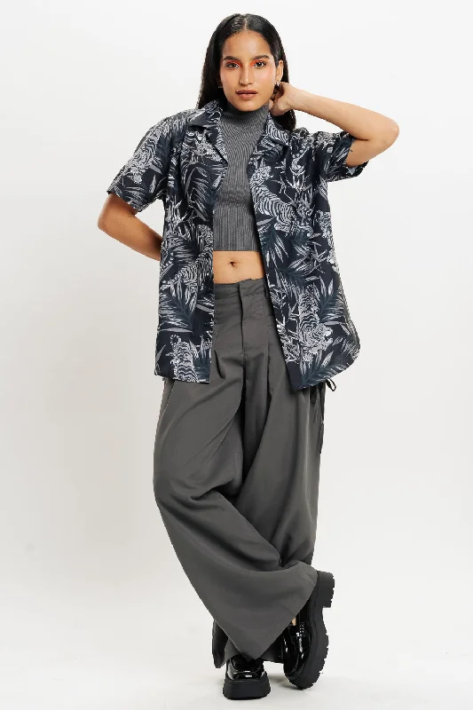 Black Tiger Women's Resort Shirt French