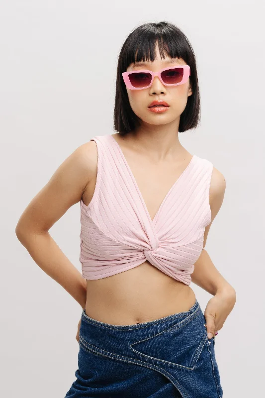 Pink Tie-Knot Top Disco