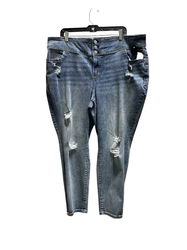 Jeans Boyfriend By Lane Bryant In Blue Denim, Size: 24 Minimalist Women's Casual