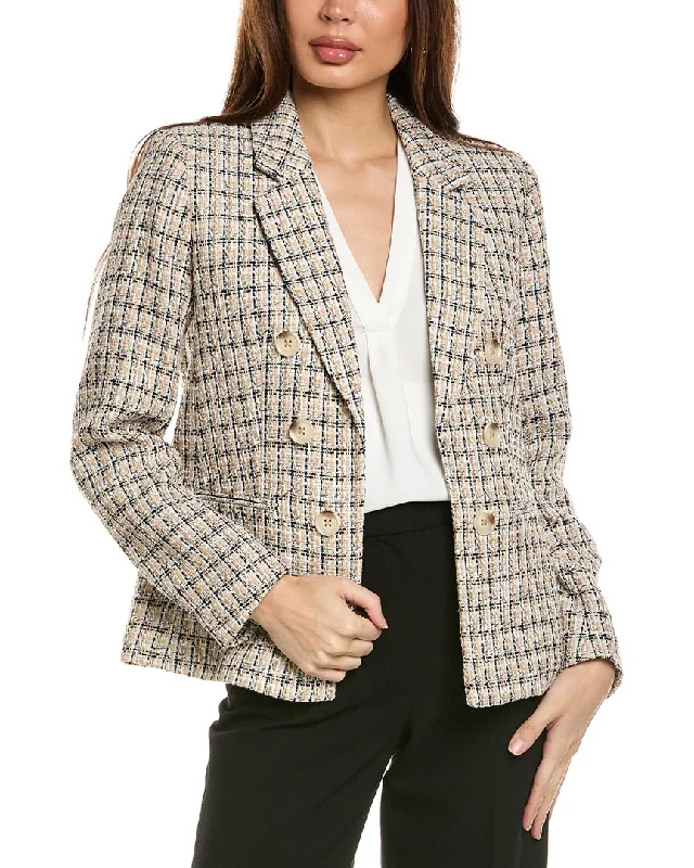 Jones New York Double-Breasted Jacket Hip Women's Retro